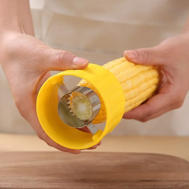 Rotary Corn Peeler – Stainless Steel Corn Kernel Separator Tool