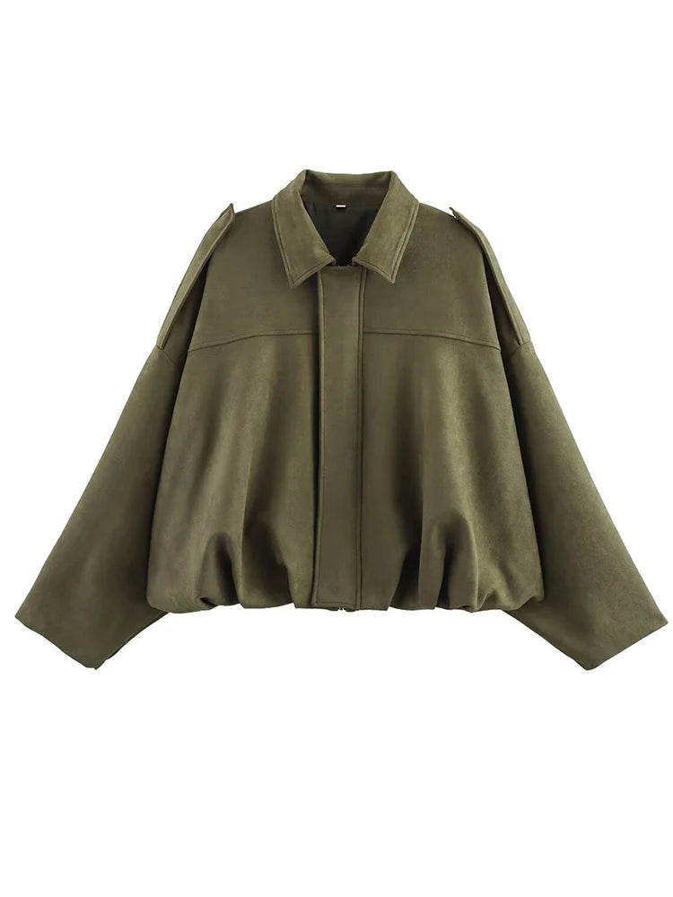 EmeraldSoirée™ Vintage Bomber Jacket