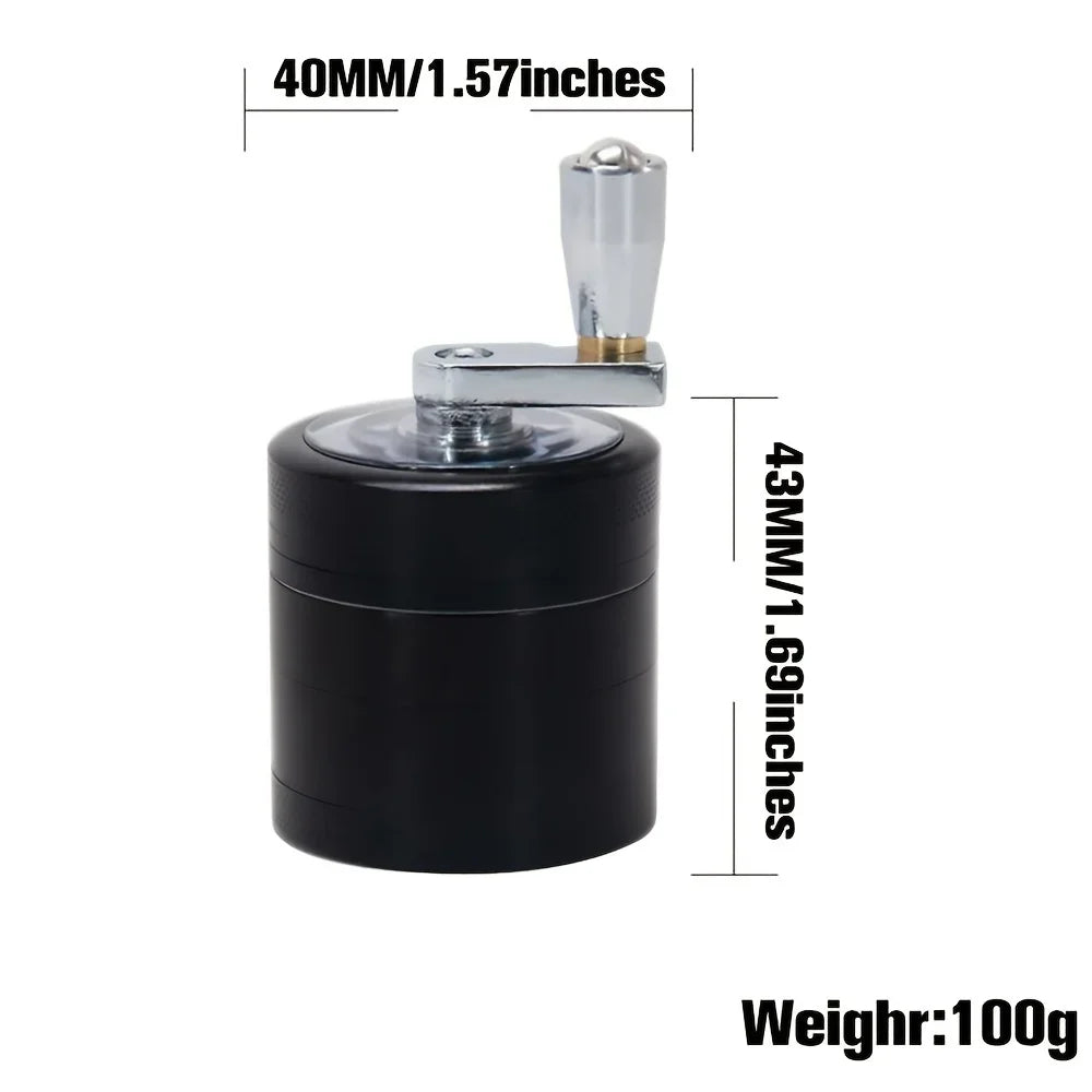 Stainless Steel Nut & Spice Grinder with Manual Handle