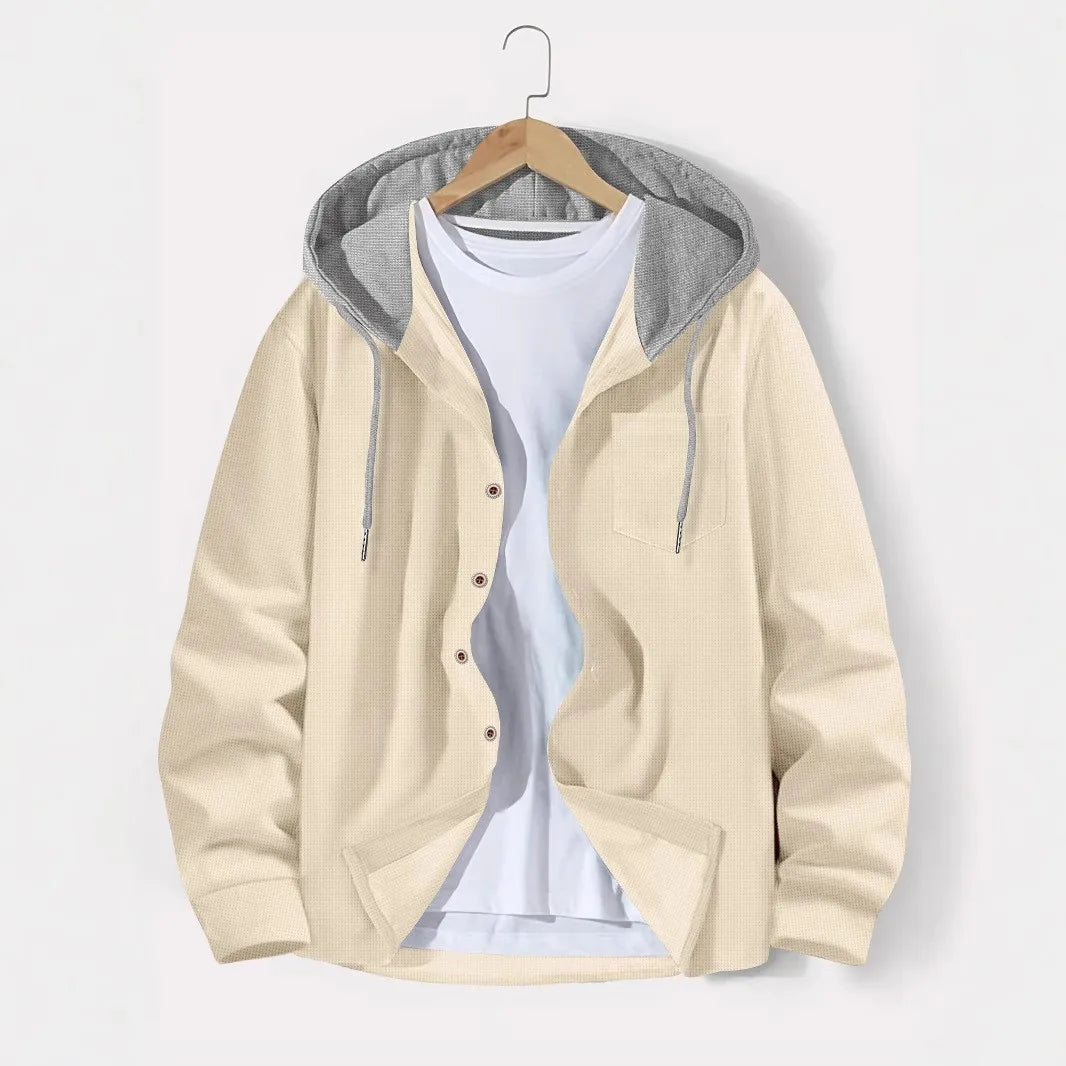 WaffleEdge™ Men’s Hooded Cardigan Coat