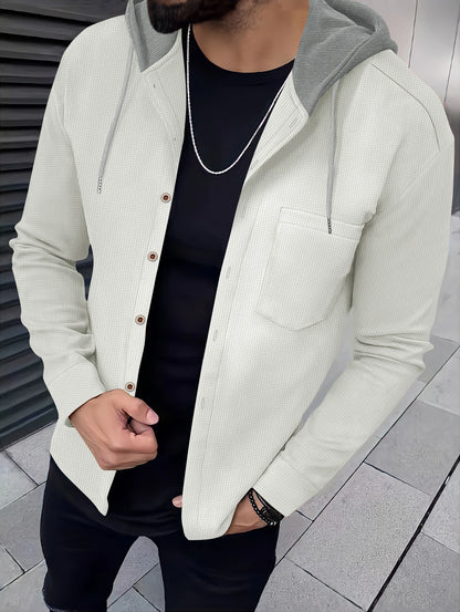 WaffleEdge™ Men’s Hooded Cardigan Coat