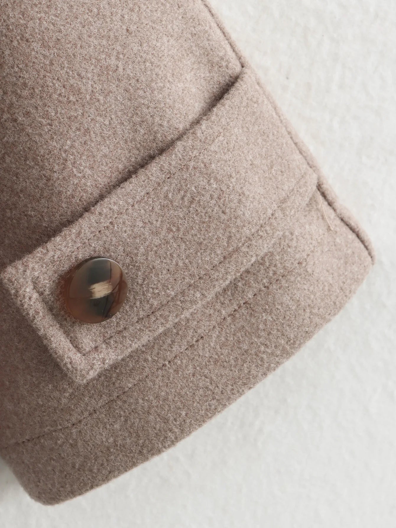AmberTide™ Oversized Wool Jacket with Scarf