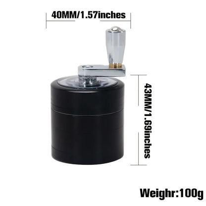 Stainless Steel Nut & Spice Grinder with Manual Handle