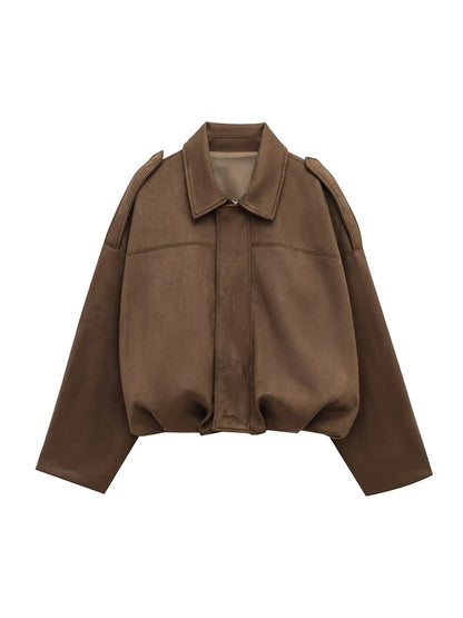 EmeraldSoirée™ Vintage Bomber Jacket