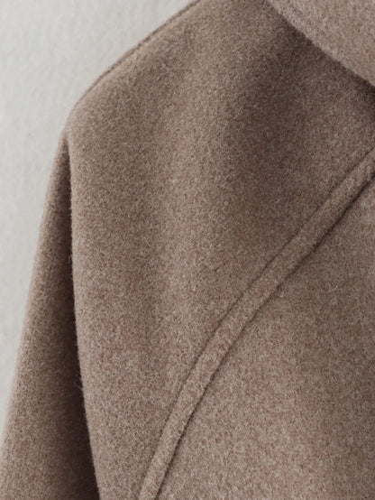 AmberTide™ Oversized Wool Jacket with Scarf